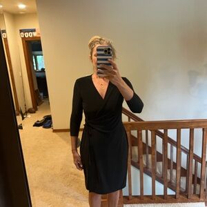 Anne Klein Black Long Sleeve Dress